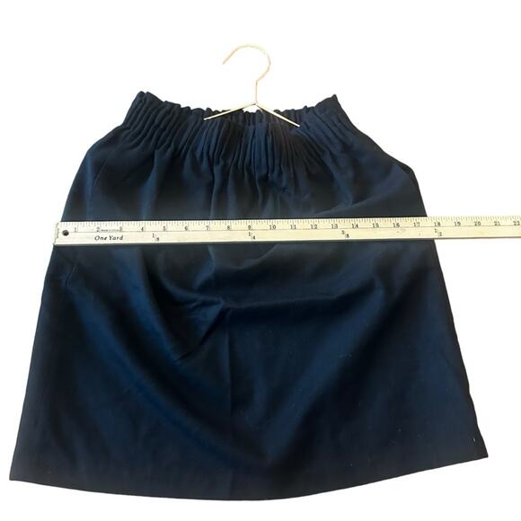 J. Crew factory Mini Skirt Women's lined black Pull On Elastic Waist size 0 - Picture 3 of 6
